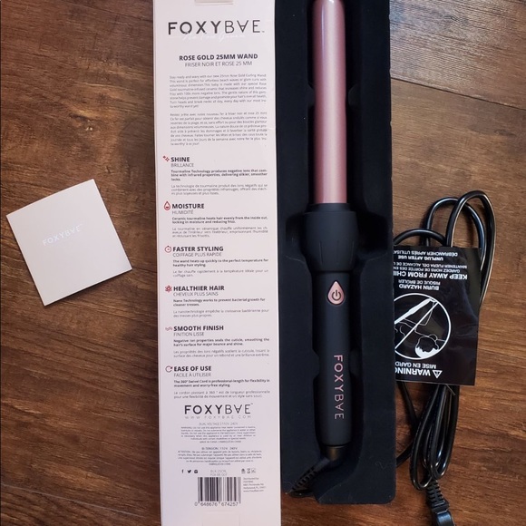 foxybae Other - Foxybae Rose Gold Curling Wand 25mm
